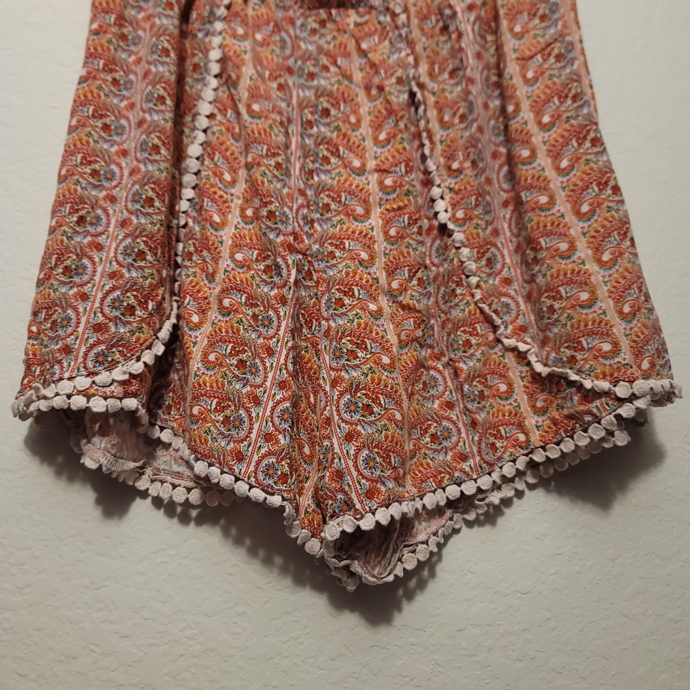 Bohemian Paisley Print Shorts